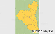 Savanna Style Simple Map of Sirajganj Zl, cropped outside