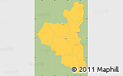 Savanna Style Simple Map of Sirajganj Zl, single color outside