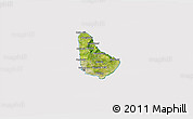 Satellite 3D Map of Barbados, cropped outside