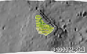 Satellite 3D Map of Barbados, desaturated