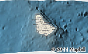 Shaded Relief 3D Map of Barbados, darken