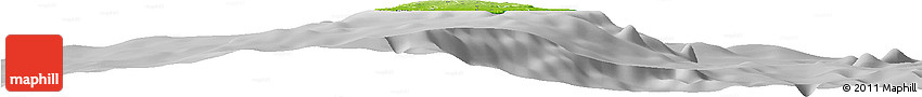 Physical Horizon Map of Barbados, desaturated