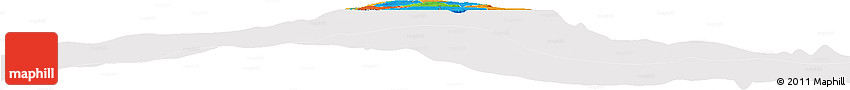 Political Horizon Map of Barbados, cropped outside
