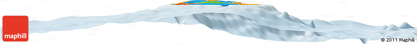 Political Horizon Map of Barbados, lighten