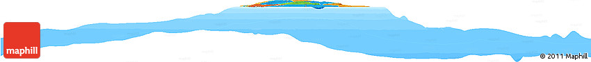 Political Horizon Map of Barbados, single color outside, bathymetry sea