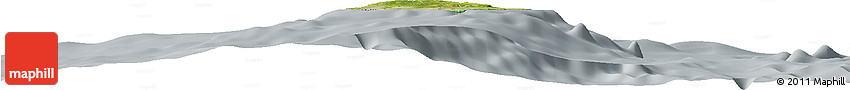 Satellite Horizon Map of Barbados, lighten, semi-desaturated