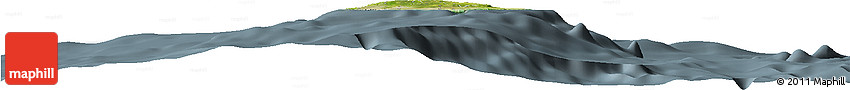 Satellite Horizon Map of Barbados, semi-desaturated