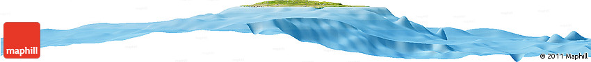 Satellite Horizon Map of Barbados, single color outside, bathymetry sea, shaded relief sea
