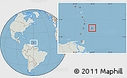 Savanna Style Location Map of Barbados, lighten, semi-desaturated, land only