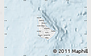 Gray Map of Barbados, single color outside