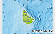 Physical Map of Barbados, lighten, desaturated, land only