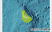 Physical Map of Barbados, single color outside, satellite sea