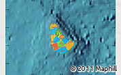 Political Map of Barbados, single color outside, satellite sea
