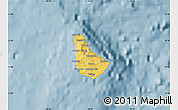Savanna Style Map of Barbados, single color outside