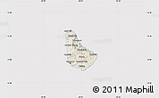 Shaded Relief Map of Barbados, cropped outside