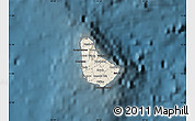 Shaded Relief Map of Barbados, darken