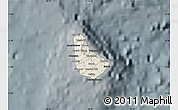 Shaded Relief Map of Barbados, darken, semi-desaturated