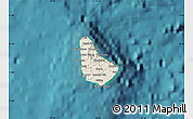 Shaded Relief Map of Barbados, satellite outside
