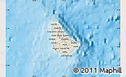 Shaded Relief Map of Barbados, satellite outside, shaded relief sea