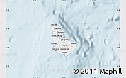 Silver Style Map of Barbados, single color outside