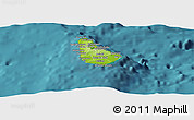 Physical Panoramic Map of Barbados, satellite outside