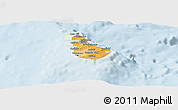 Political Shades Panoramic Map of Barbados, lighten