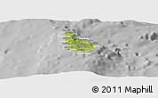 Satellite Panoramic Map of Barbados, lighten, desaturated