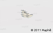 Shaded Relief Panoramic Map of Barbados, cropped outside