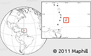 Blank Location Map of Saint Andrew