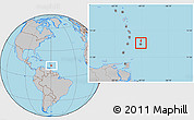 Gray Location Map of Saint Andrew