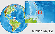 Physical Location Map of Saint Andrew, highlighted country