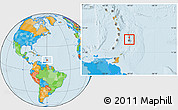 Political Location Map of Saint Andrew, highlighted country