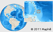 Shaded Relief Location Map of Saint Andrew