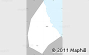 Gray Simple Map of Saint Andrew, single color outside