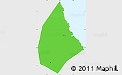 Political Simple Map of Saint Andrew, single color outside