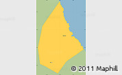 Savanna Style Simple Map of Saint Andrew, single color outside