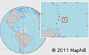 Gray Location Map of Saint George