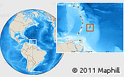 Shaded Relief Location Map of Saint George