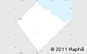 Silver Style Simple Map of Saint John