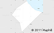 Silver Style Simple Map of Saint Joseph