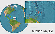 Satellite Location Map of Saint Michael, within the entire country
