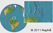 Satellite Location Map of Saint Michael