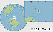 Savanna Style Location Map of Saint Michael