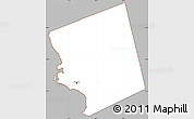 Gray Simple Map of Saint Michael, cropped outside