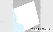 Gray Simple Map of Saint Michael, single color outside