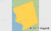 Savanna Style Simple Map of Saint Michael, single color outside