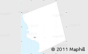 Silver Style Simple Map of Saint Michael, single color outside