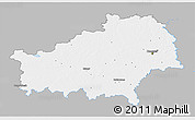 Gray 3D Map of Homyel', single color outside