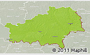 Physical 3D Map of Homyel', lighten, semi-desaturated