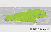 Physical Panoramic Map of Homyel', lighten, desaturated